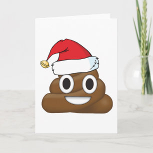 Hilarious Xmas Poop Emoji Holiday Card