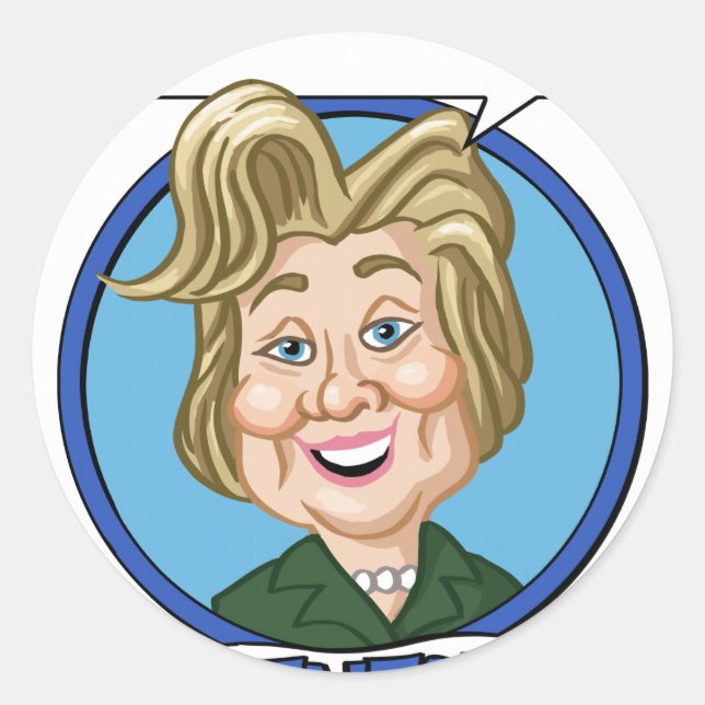 Hilary Clinton Election 2016 Classic Round Sticker (Front)