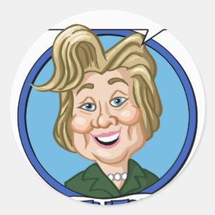 Hilary Clinton Election 2016 Classic Round Sticker