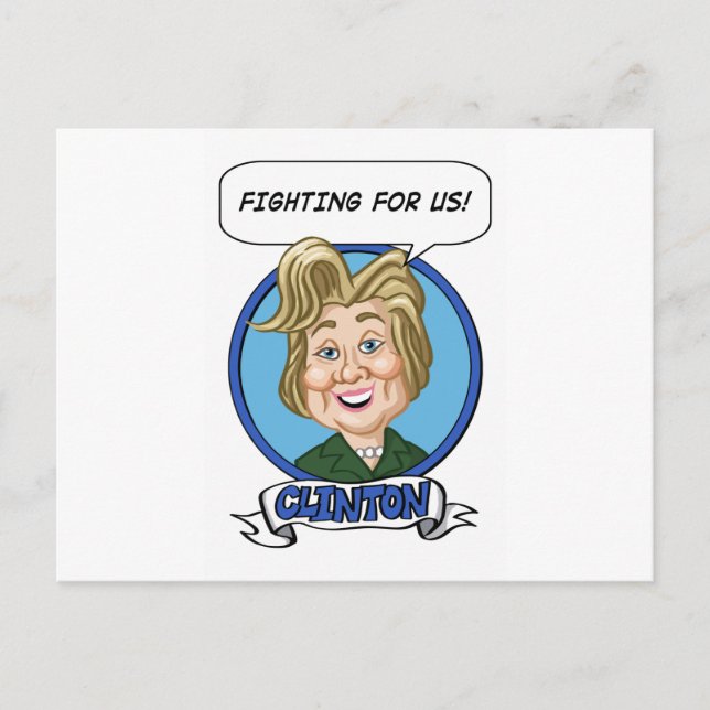 Hilary Clinton Election 2016 Postcard (Front)