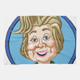 Hilary Clinton Election 2016 Tea Towel