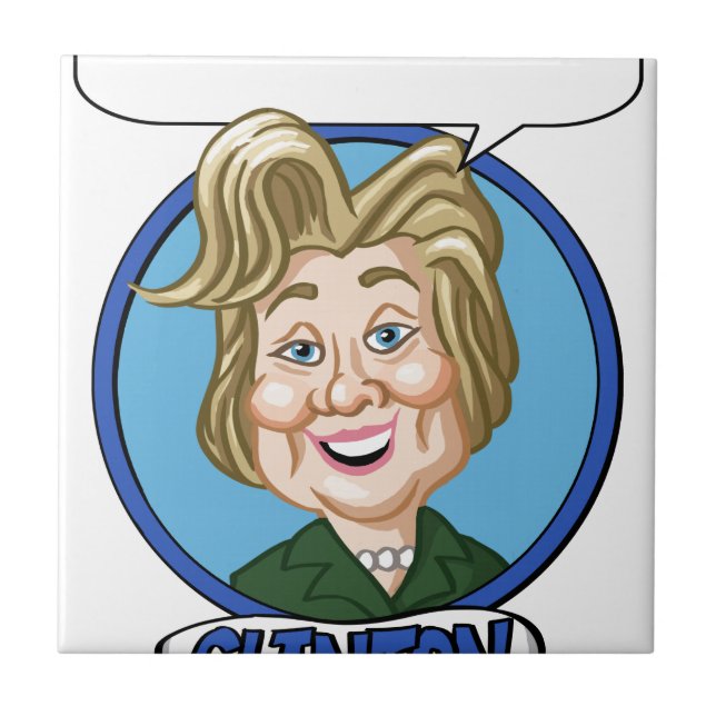 Hilary Clinton Election 2016 Tile (Front)