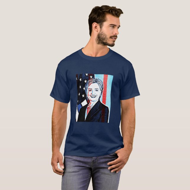 Hilary Clinton Memorabilia  Digital Art Shirt (Front Full)