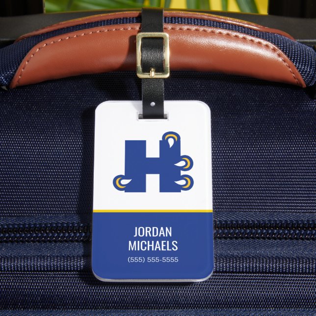 Hilbert College H Luggage Tag (Front Insitu 2)