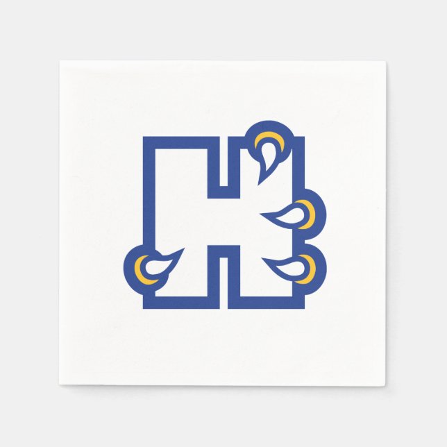 Hilbert College H Napkin (Front)
