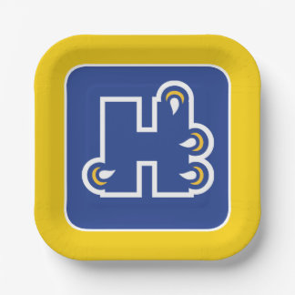 Hilbert College H Paper Plate