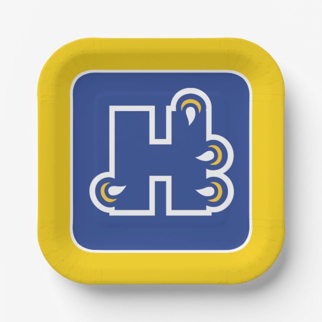Hilbert College H Paper Plate (Front)