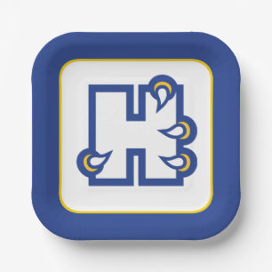 Hilbert College H Paper Plate