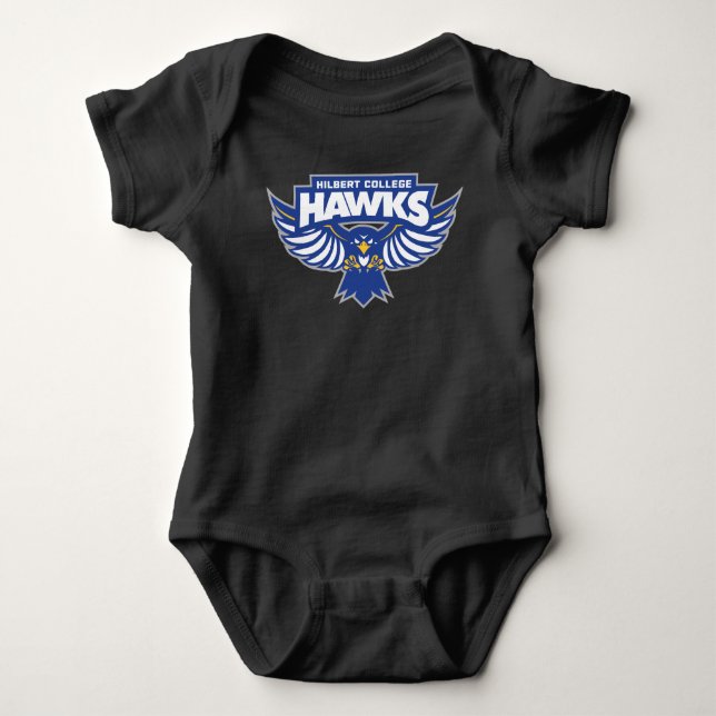 Hilbert College Hawks Baby Bodysuit (Front)