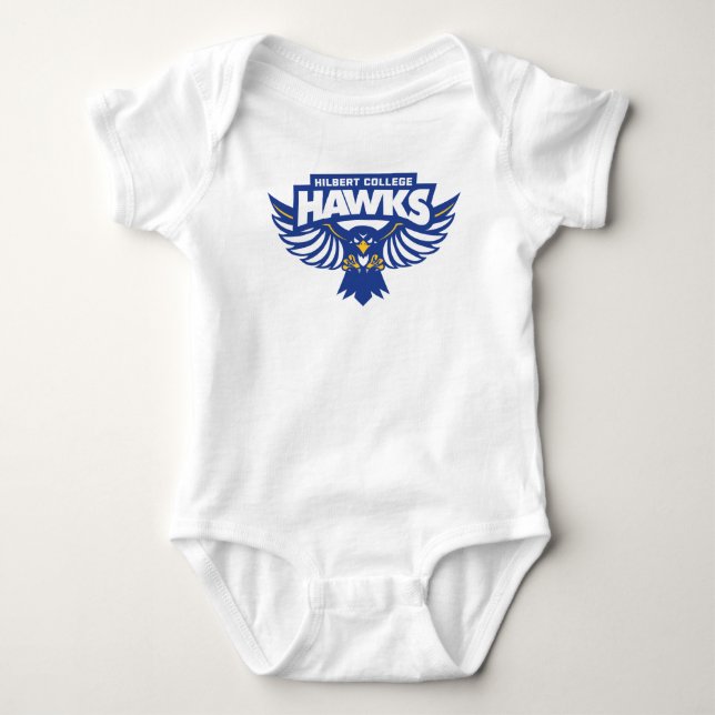 Hilbert College Hawks Baby Bodysuit (Front)