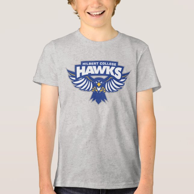 Hilbert College Hawks Tri-Blend Shirt (Front)