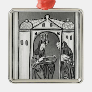Hildegard of Bingen Metal Tree Decoration