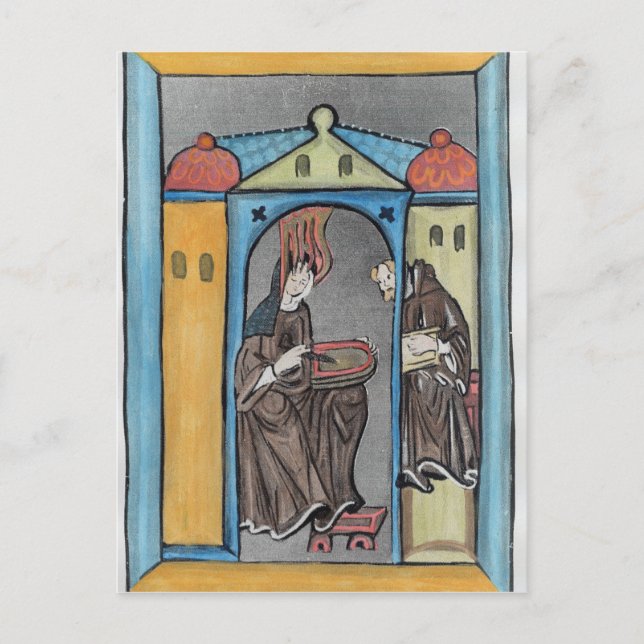 Hildegard of Bingen Postcard (Front)