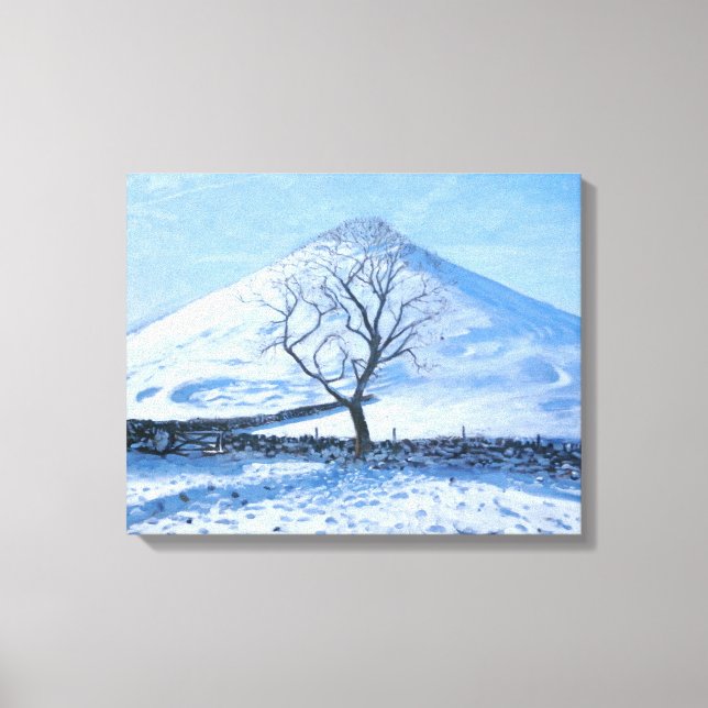 Hill and Tree Derbyshire 2008 Canvas Print (Front)