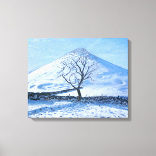 Hill and Tree Derbyshire 2008 Canvas Print