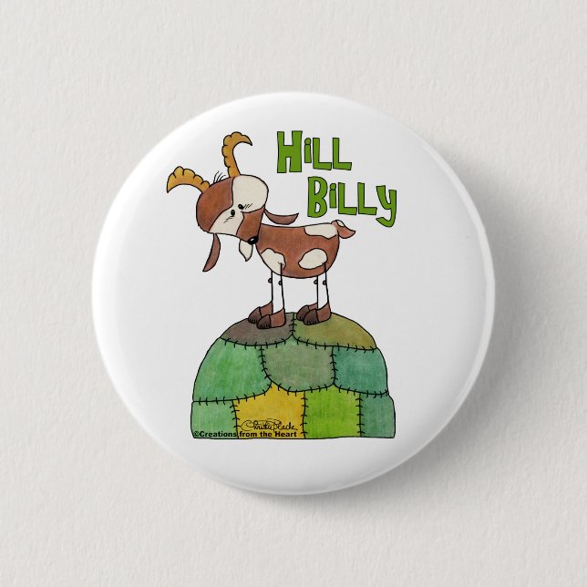Hill Billy 6 Cm Round Badge (Front)