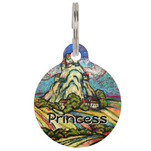 Hill Castle Fantasy Pet Tag