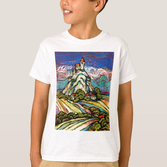 Hill Castle Fantasy T-Shirt (Front)