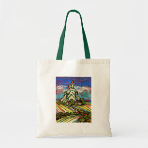 Hill Castle Fantasy Tote Bag