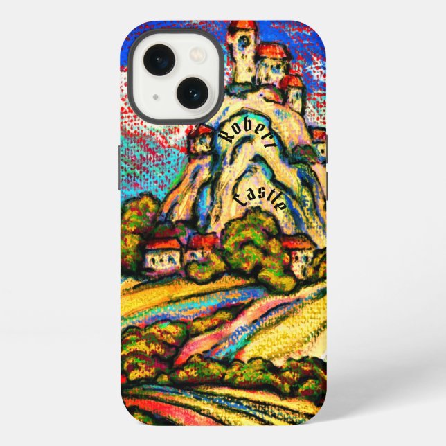 Hill Castle Fantasy & Your Name iPhone Case (Back)