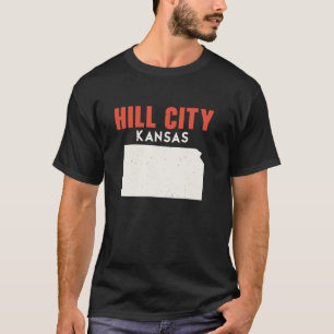 Hill City Kansas USA State America Travel Kansan T-Shirt