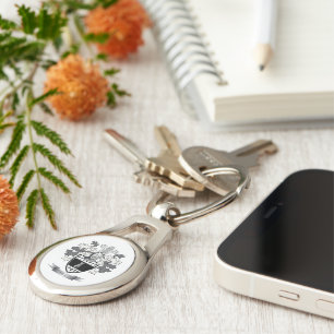 Hill Coat of Arms Key Ring