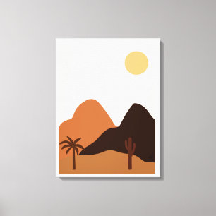 Hill Mountain Plant Trees Canvas Print