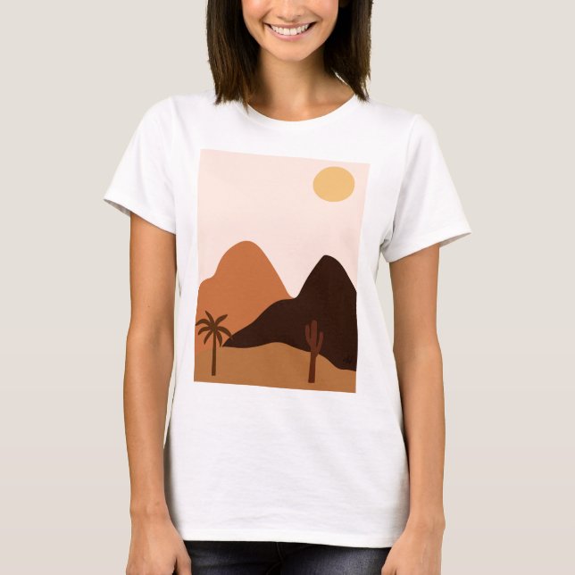 Hill Mountain Plant Trees T-Shirt (Front)