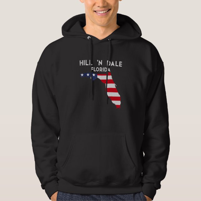 Hill 'n Dale Florida USA State America Travel Flor Hoodie (Front)