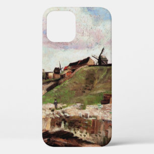 Hill of Montmartre with Quarry by Vincent van Gogh iPhone 12 Case
