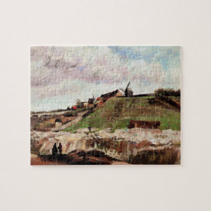 Hill of Montmartre with Quarry by Vincent van Gogh Jigsaw Puzzle