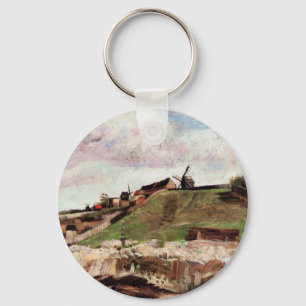 Hill of Montmartre with Quarry by Vincent van Gogh Key Ring