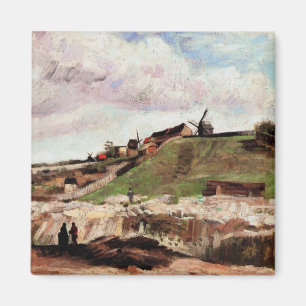 Hill of Montmartre with Quarry by Vincent van Gogh Magnet