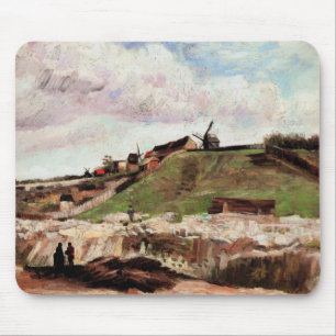 Hill of Montmartre with Quarry by Vincent van Gogh Mouse Mat