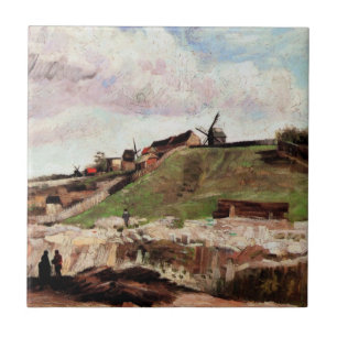 Hill of Montmartre with Quarry by Vincent van Gogh Tile