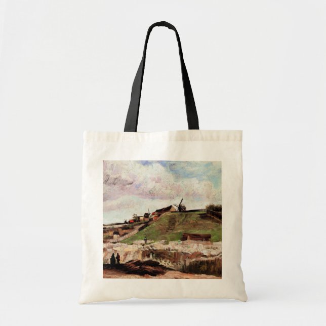 Hill of Montmartre with Quarry by Vincent van Gogh Tote Bag (Front)