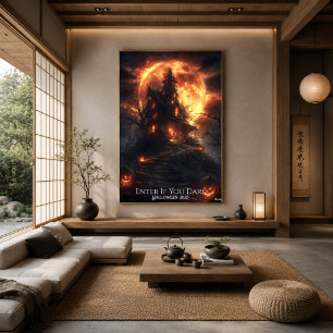 Hill of the Haunted Moon Halloween Poster