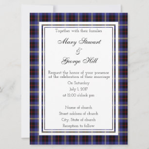 Hill Scottish Wedding Invitation