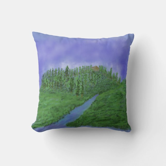 Hill & stream cushion (Front)