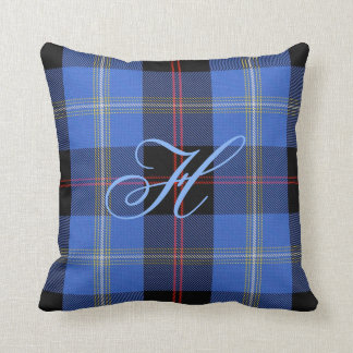 Hill Tartan Monogram Pillow