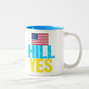 Hill Yes Modern Hillary Clinton Two-Tone Coffee Mug