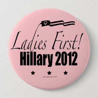 Hillary 2012 10 cm round badge