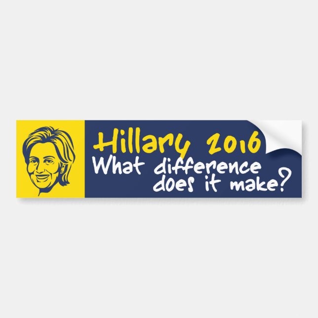 Hillary 2016/Benghazi Bumper Sticker (Front)