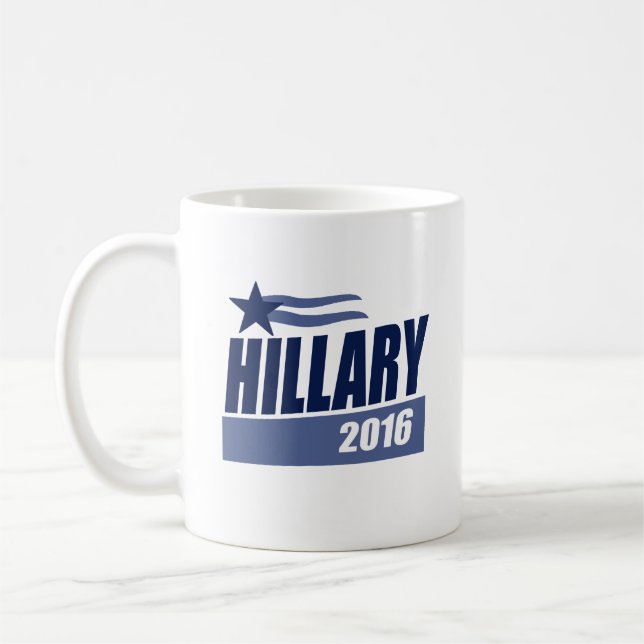 HILLARY 2016 CAMPAIGN BANNER.png Coffee Mug (Left)