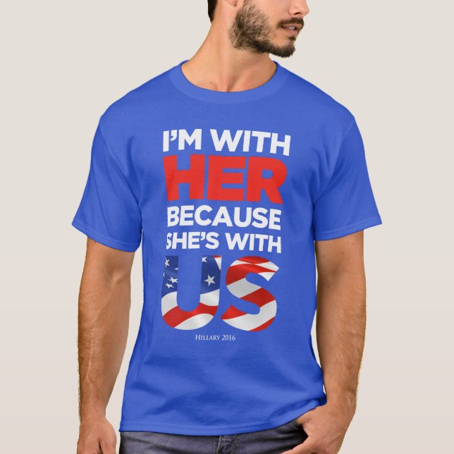 Hillary 2016 Dark/Colour Tee (Front)