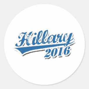 HILLARY 2016 JERSEY OUTLINE.png Classic Round Sticker