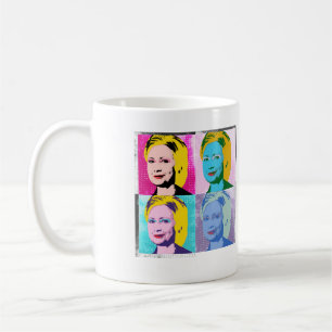 hillary 2016 pop art - - coffee mug