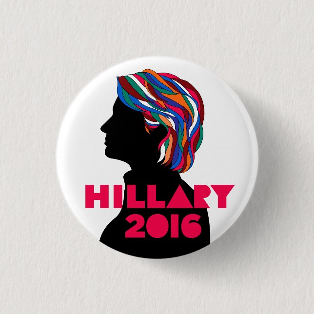 Hillary 2016: Retro Design Button (Front)