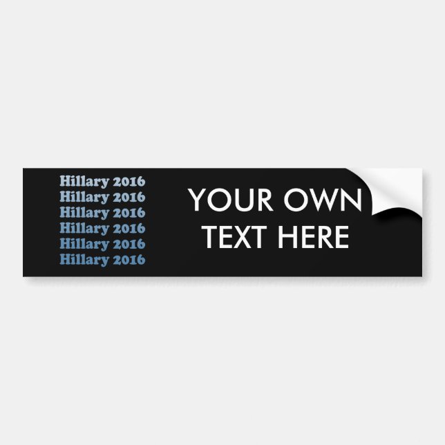 HILLARY 2016 STEP AND REPEAT.png Bumper Sticker (Front)