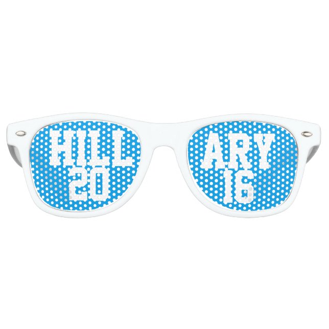 Hillary 2016 Trendy Blue Shades (Front)